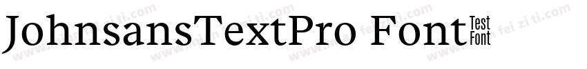 JohnsansTextPro Font字体转换